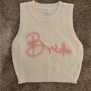 “Bride” sweater vest